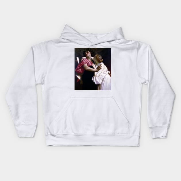 Orpheus and Euridice by Frederic Leighton Kids Hoodie by Classic Art Stall